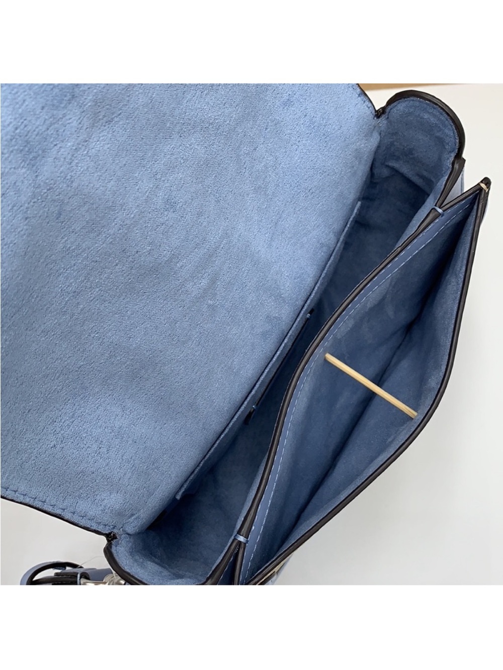 COACH Georgie Saddle Bag In Signat Canvas COLOR:
Silver/Light Khaki/Marble
Blue - Picture 13 of 16